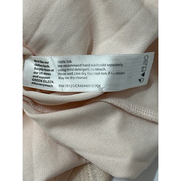 Eileen Fisher Variegated Silk Linen Asymmetrical Tunic Tank Top Lagenlook Size L - Picture 11 of 11